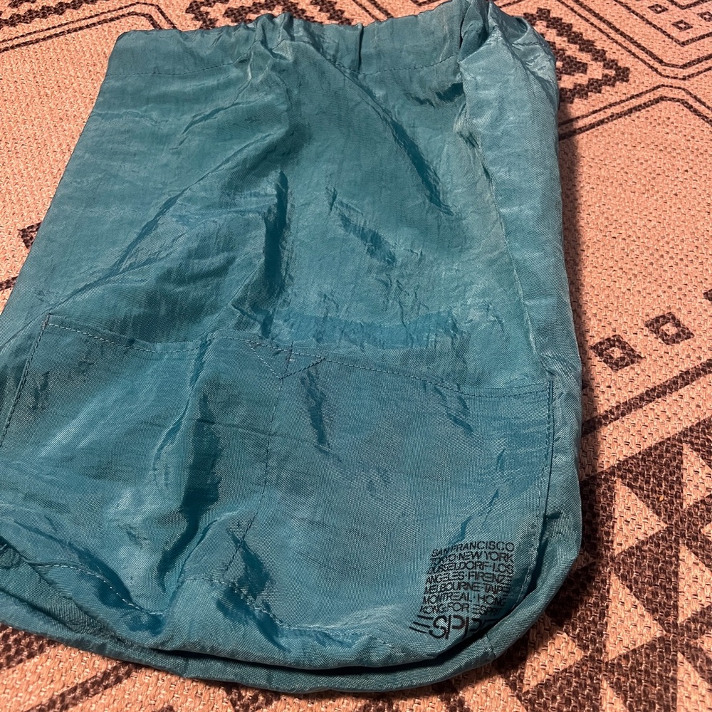 Rare! Esprit Nylon Sling/Backpack. Turquoise.